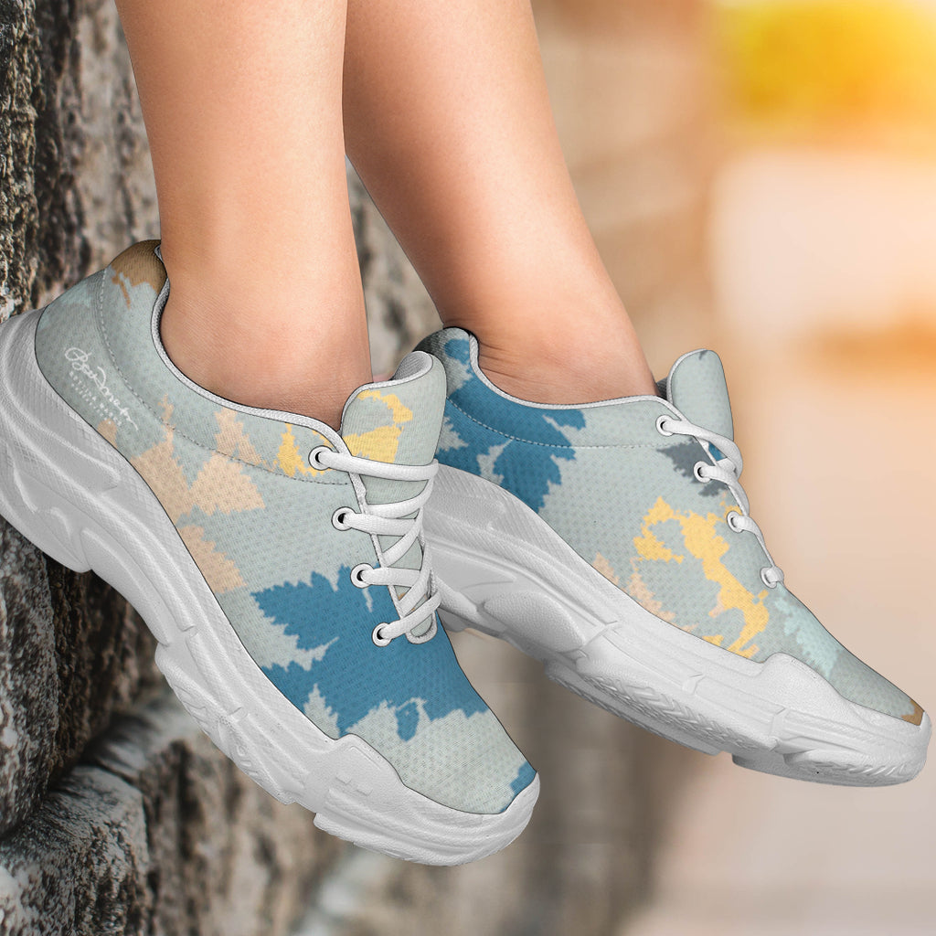 Abstract Forest Athletic Sneakers