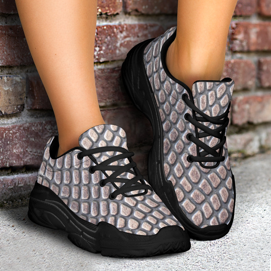 Croc Print Athletic Sneakers