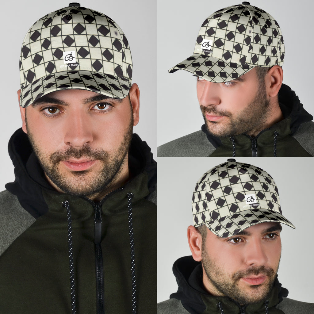 B&W Checkerboard Optical Cap