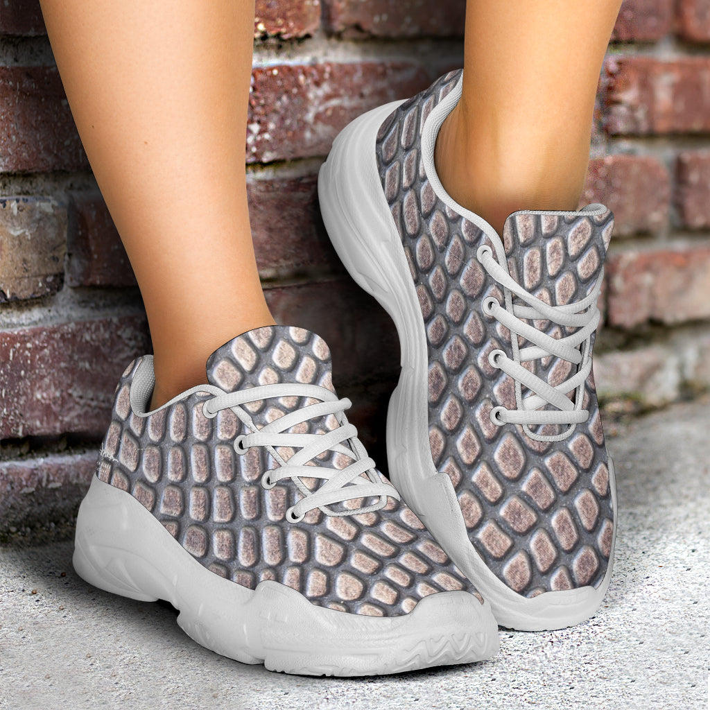 Croc Print Athletic Sneakers