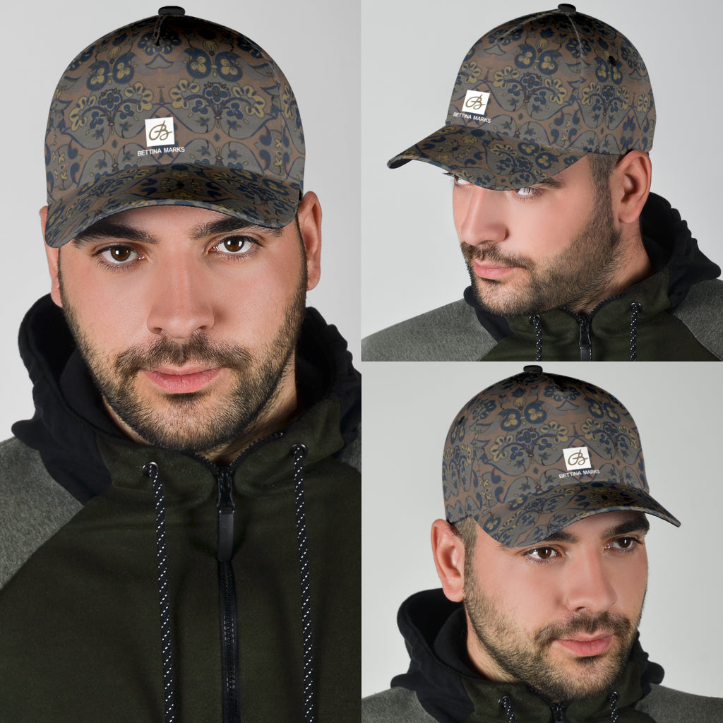 Not Quite Paisley On Light Brown Cap