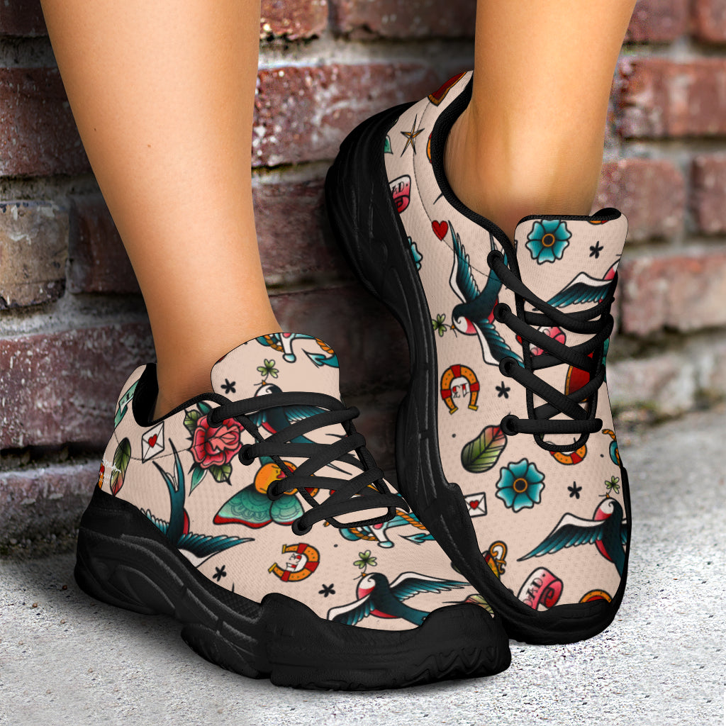 Tattooed Athletic Sneakers