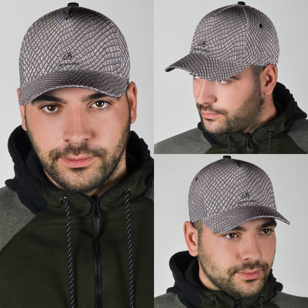 Croc Print Cap