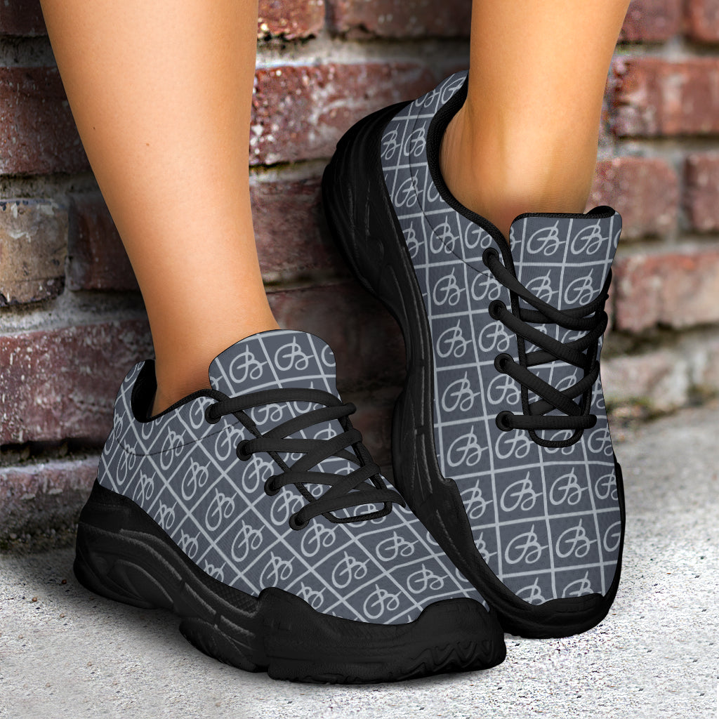 Navy Bettina Marks Logo Athletic Sneakers