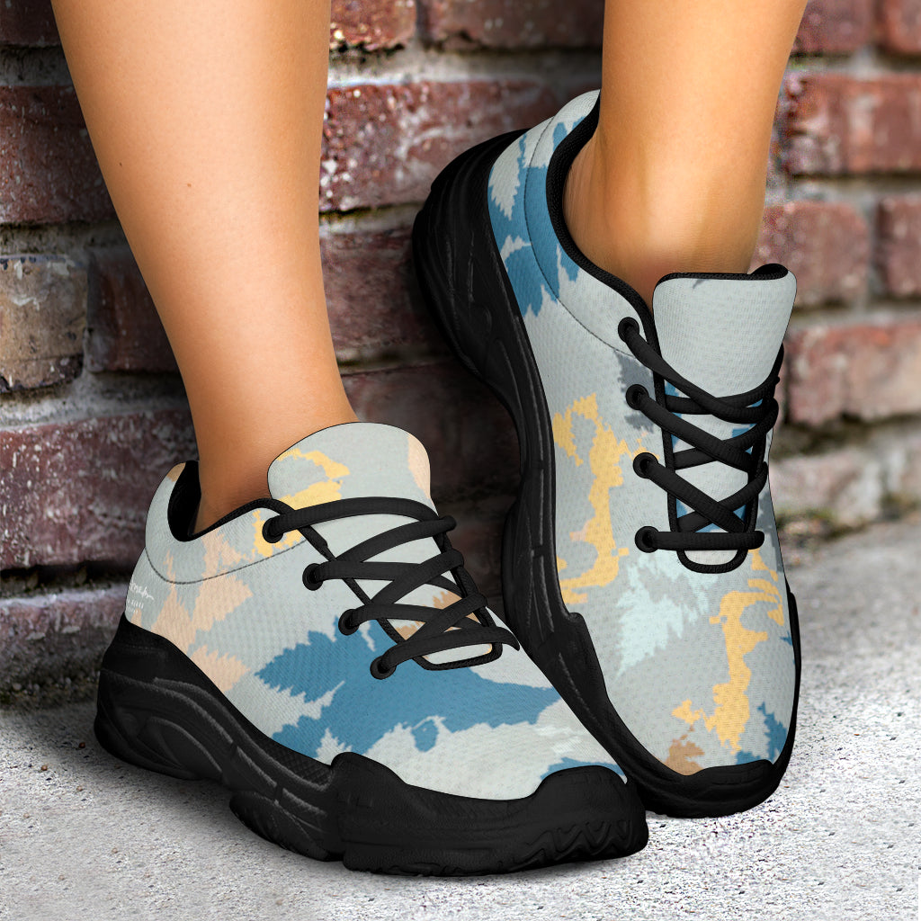 Abstract Forest Athletic Sneakers