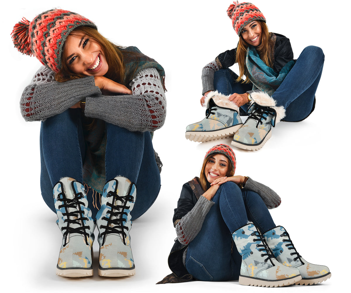 Abstract Forest Polar Boots