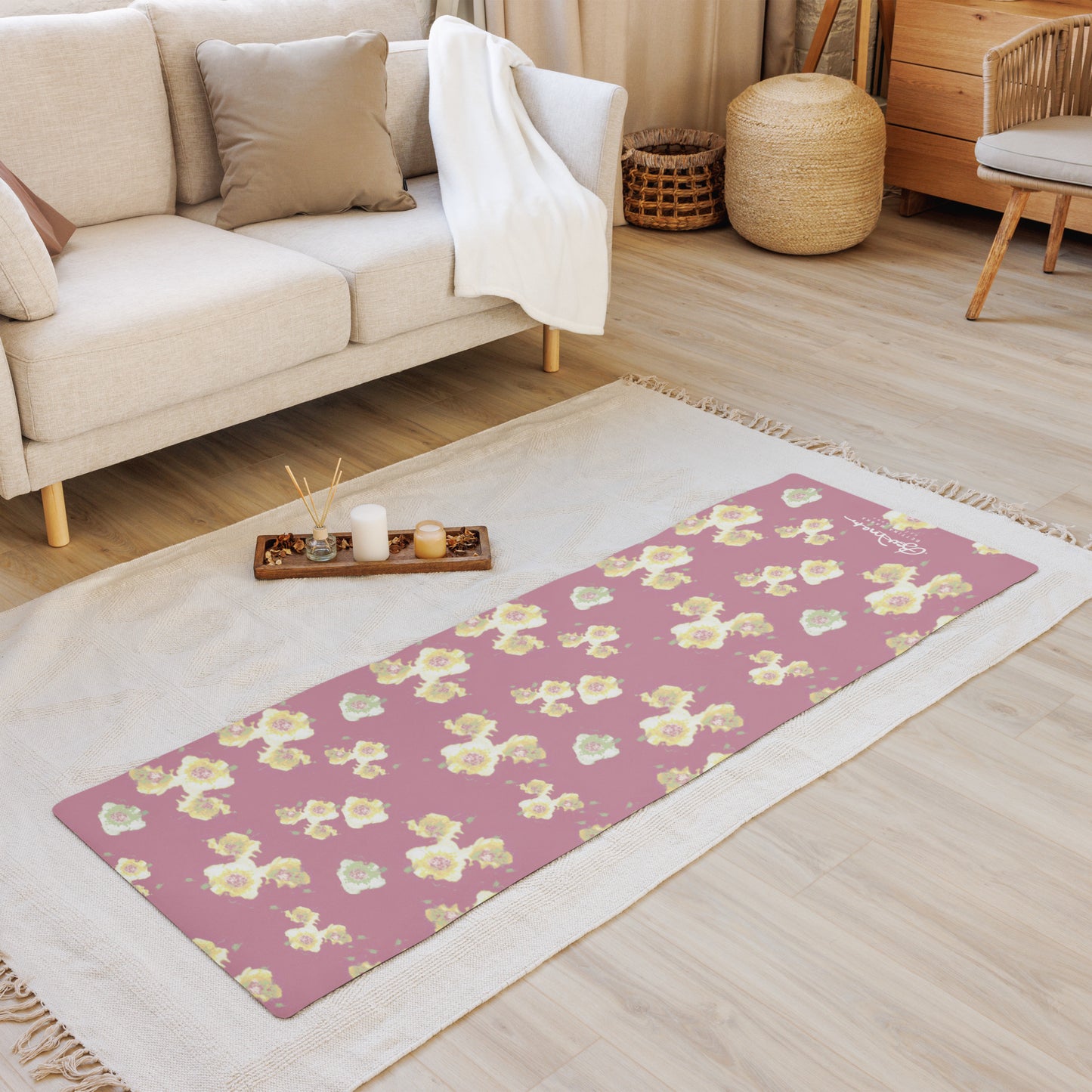 Starburst Floral Yoga Mat
