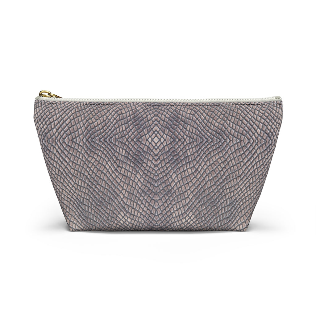 Croc Print Accessory Pouch w T-bottom