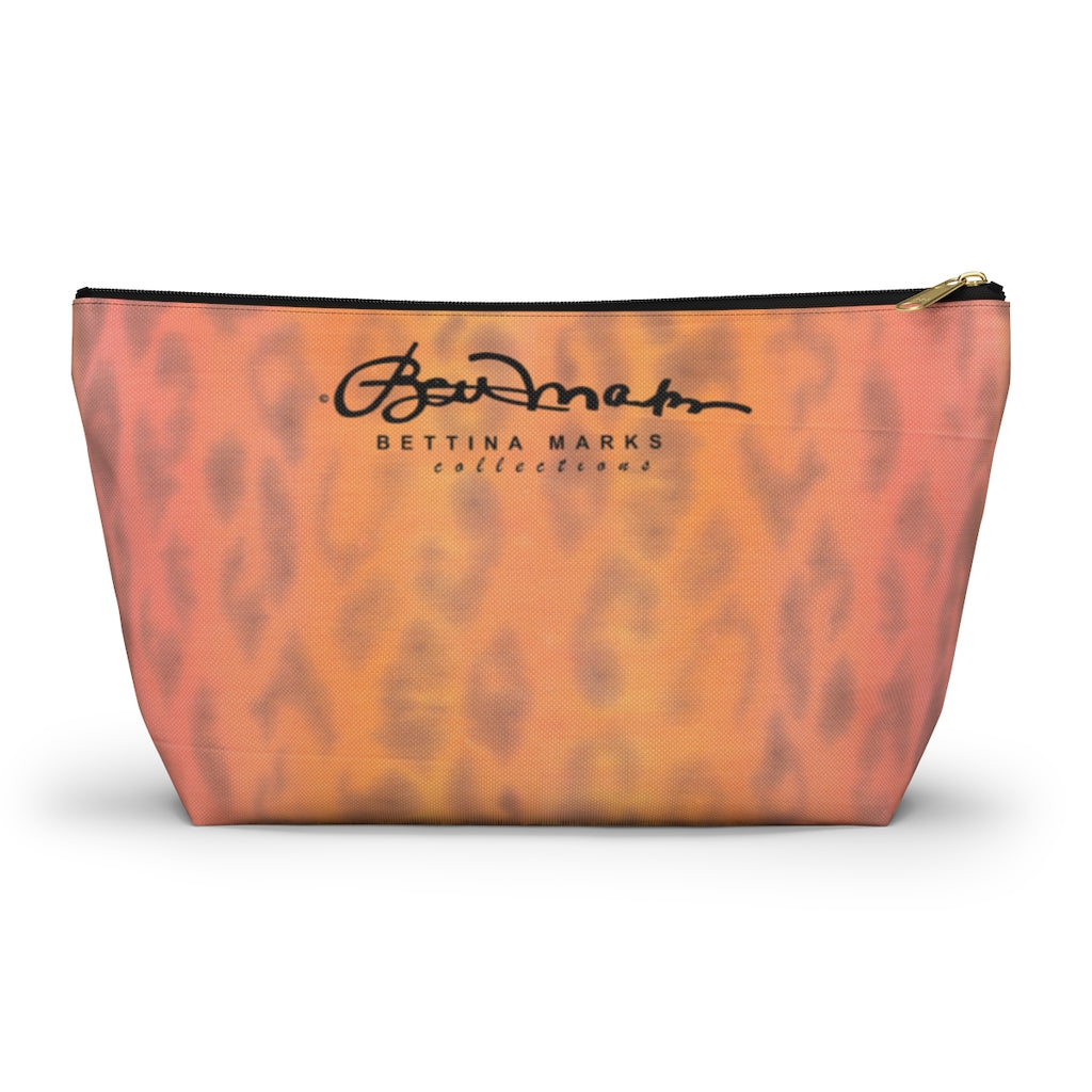 Ombre Leopard Accessory Pouch w T-bottom