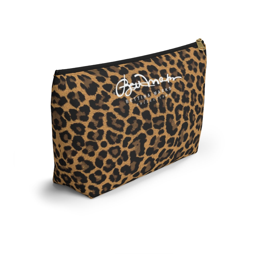 Leopard Accessory Pouch w T-bottom