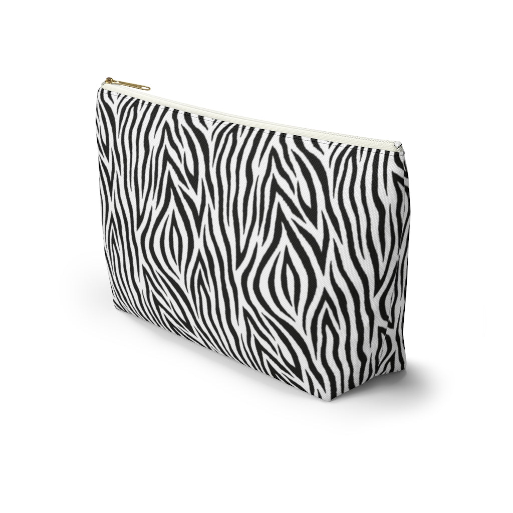 Zebra Accessory Pouch w T-bottom