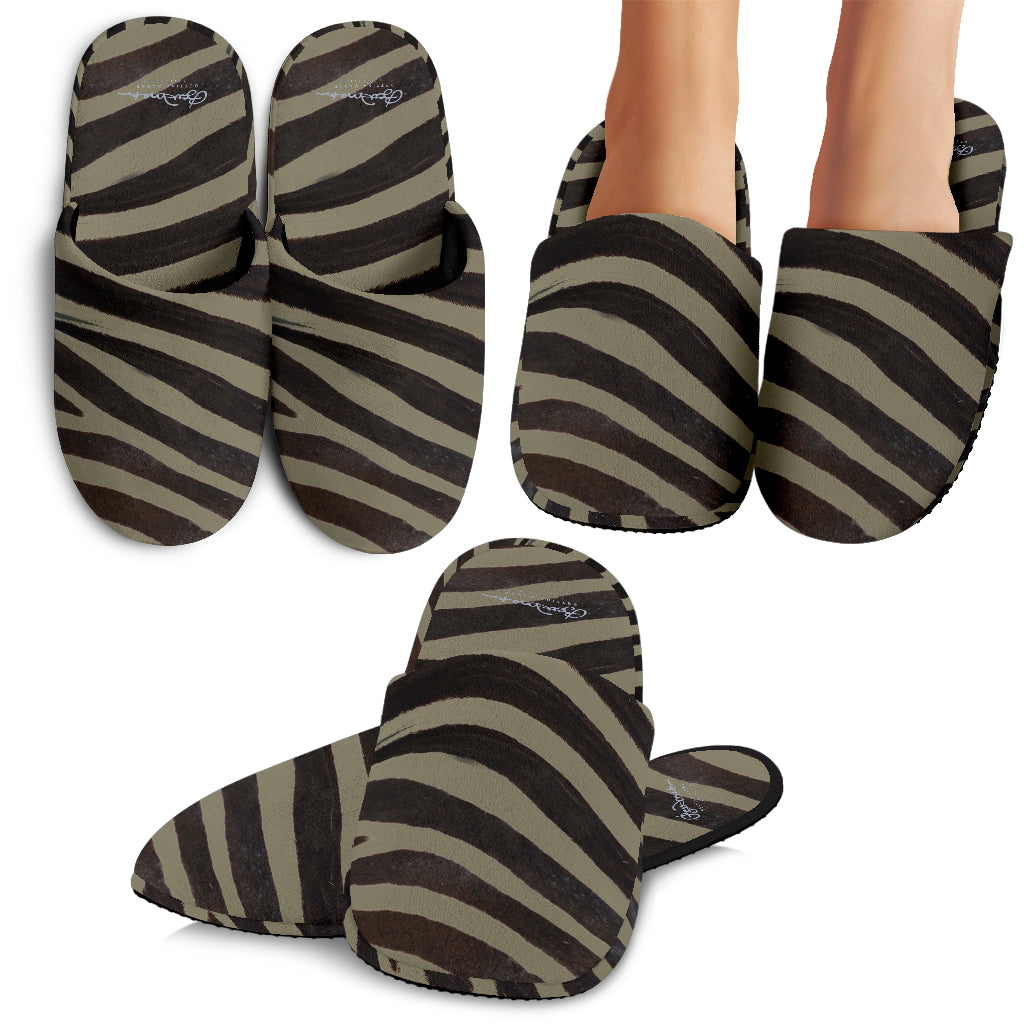 Wild (select color) Zebra Slipper
