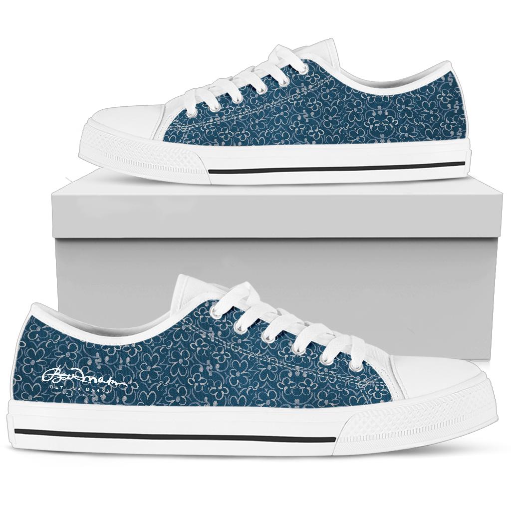 Linear Sixties Floral Low Top Sneakers