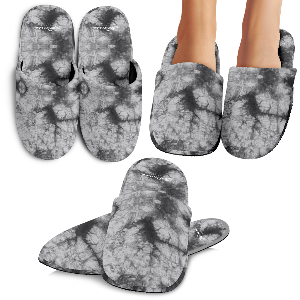 Grey Tie Dye Slipper