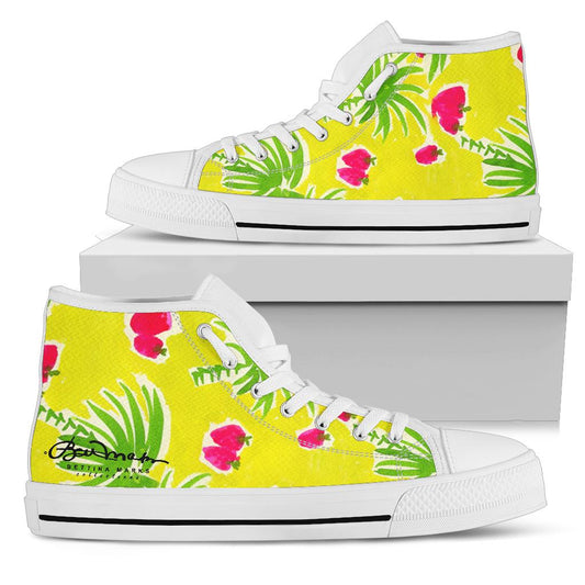 Strawberry Tropic High Top Sneakers