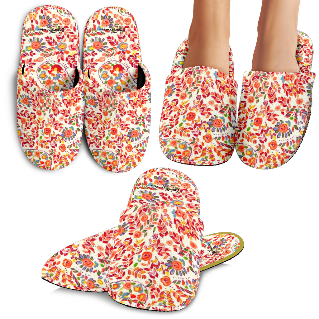 Retro Paisley Slipper