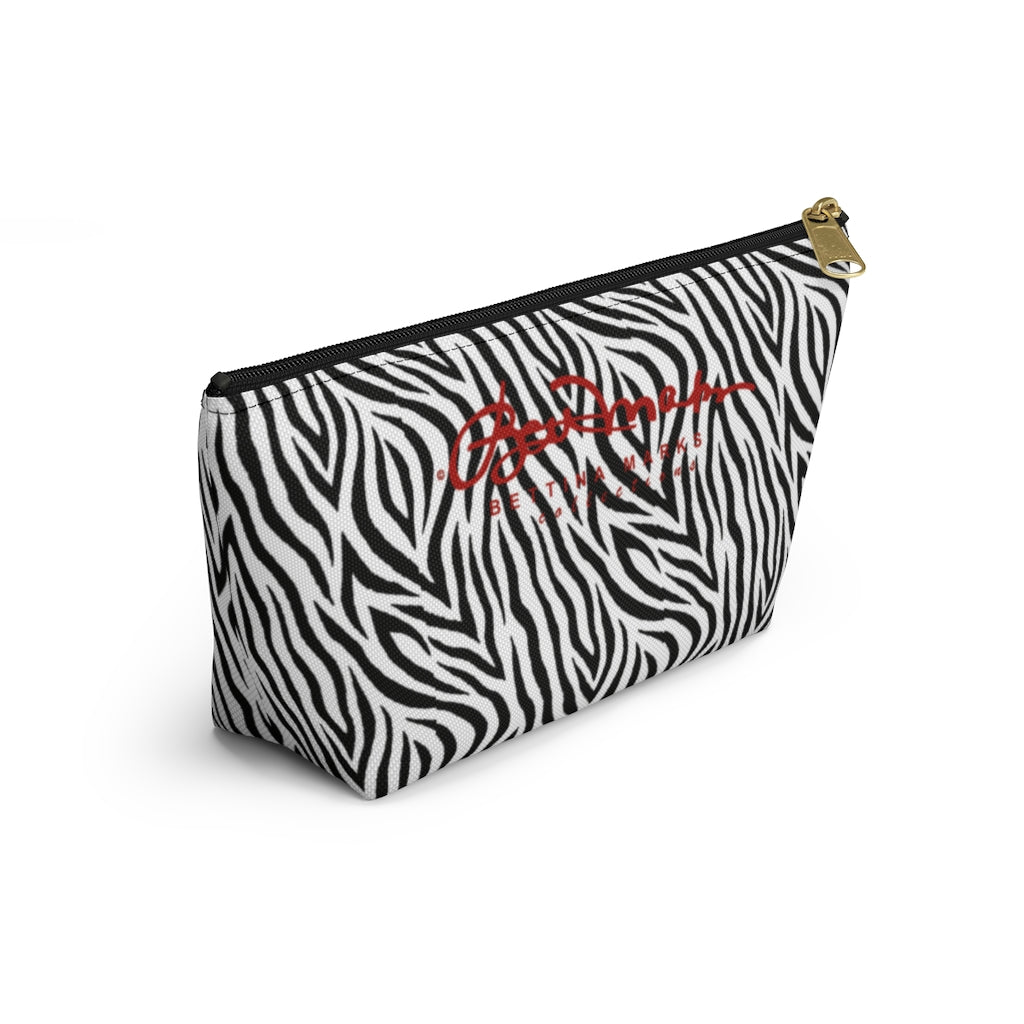 Zebra Accessory Pouch w T-bottom