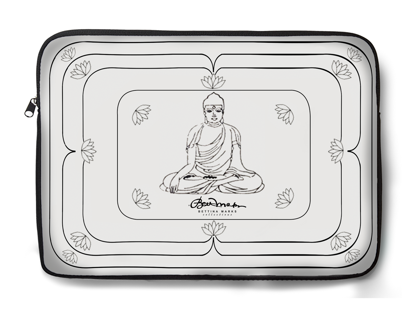White Buddha Laptop Sleeve
