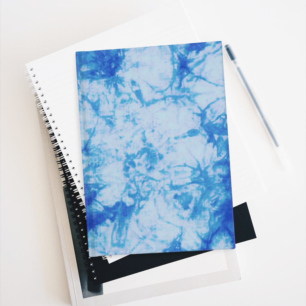 Blue Tie Dye Journal