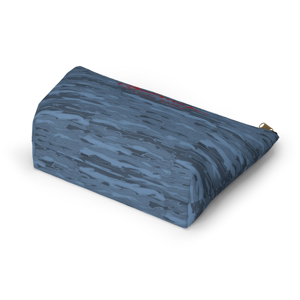 Steel Blue Camouflage Lava Accessory Pouch w T-bottom