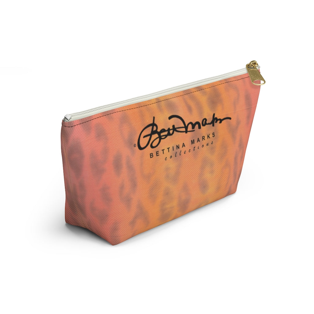 Ombre Leopard Accessory Pouch w T-bottom