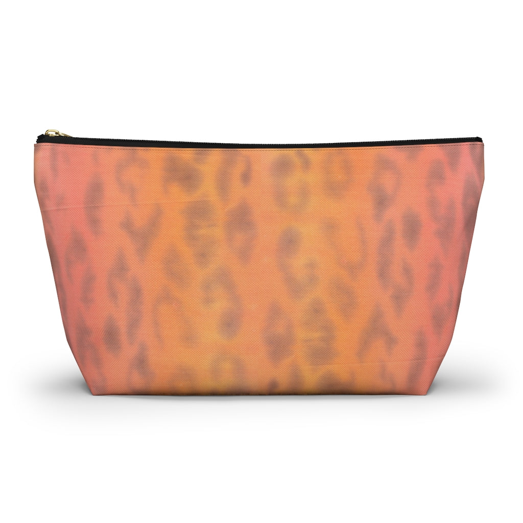 Ombre Leopard Accessory Pouch w T-bottom