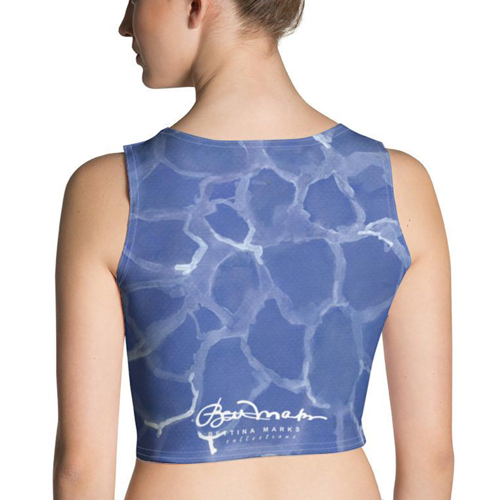 Blue Pool Crop Top