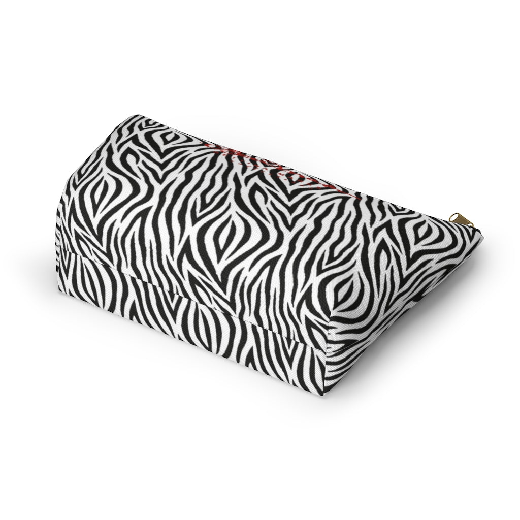 Zebra Accessory Pouch w T-bottom