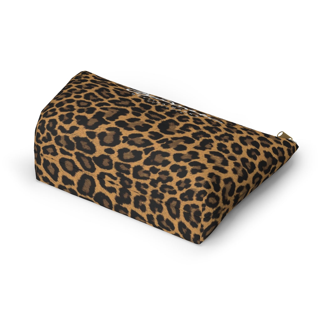 Leopard Accessory Pouch w T-bottom