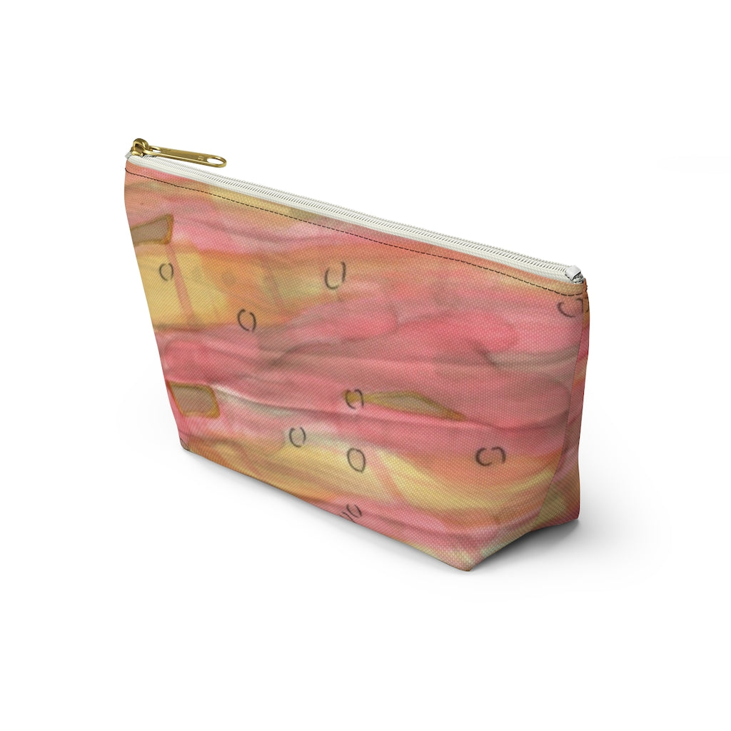 Dreamy Floral Accessory Pouch w T-bottom