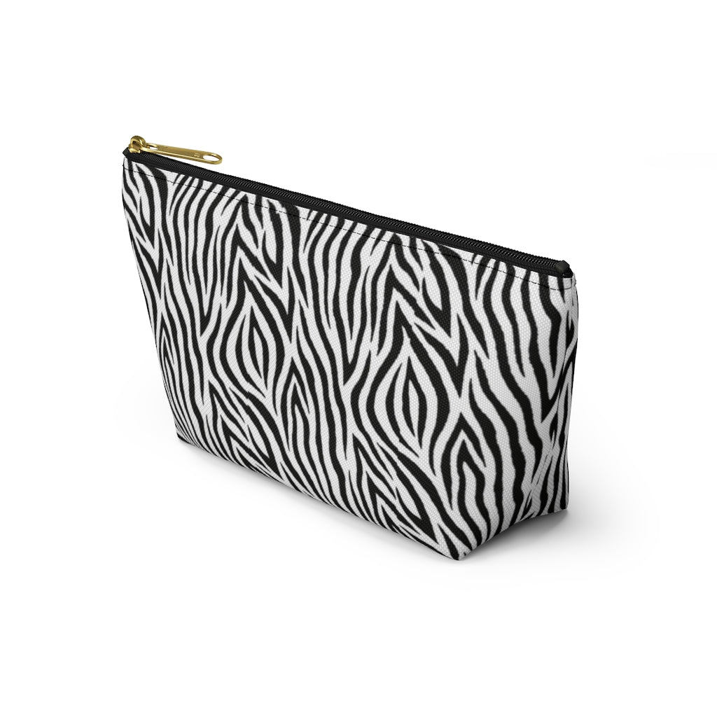 Zebra Accessory Pouch w T-bottom