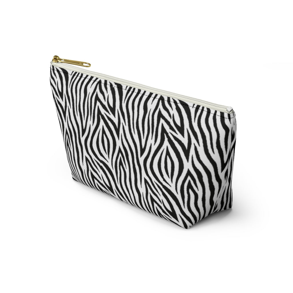 Zebra Accessory Pouch w T-bottom