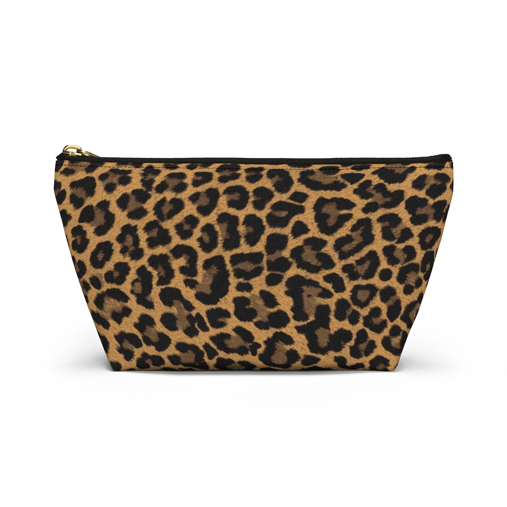 Leopard Accessory Pouch w T-bottom