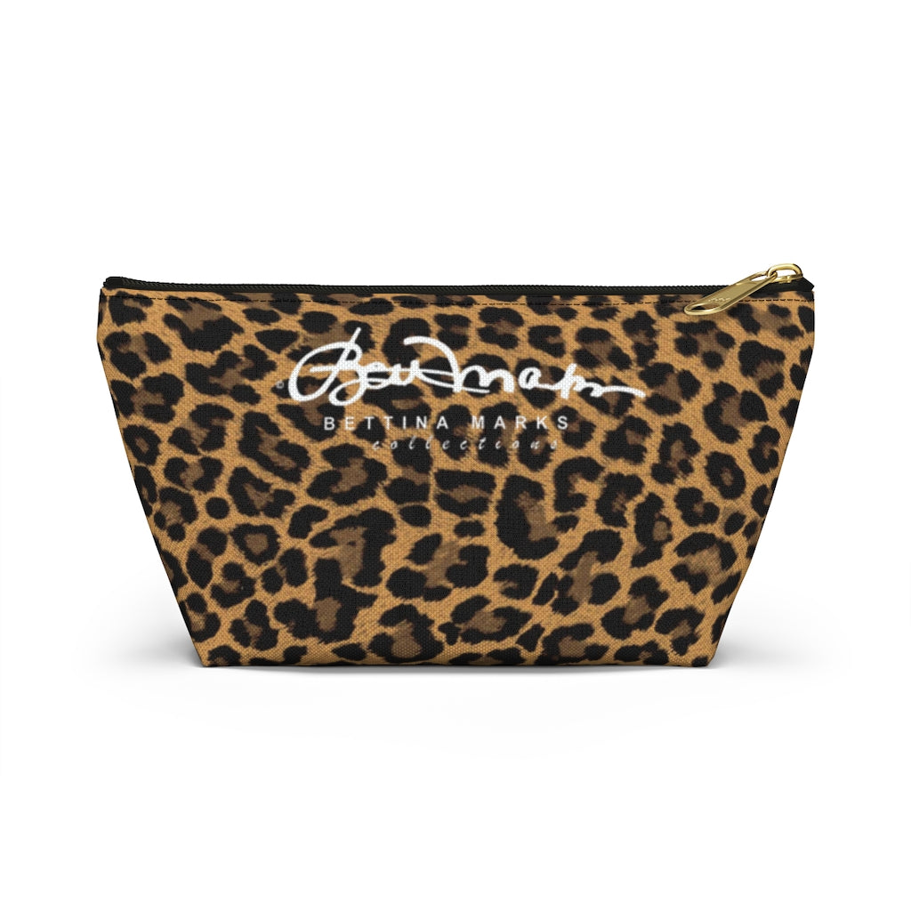 Leopard Accessory Pouch w T-bottom
