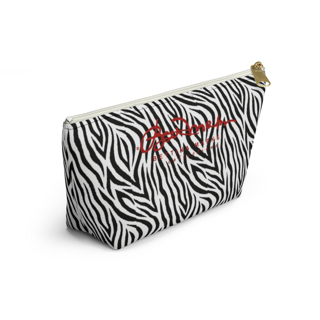 Zebra Accessory Pouch w T-bottom