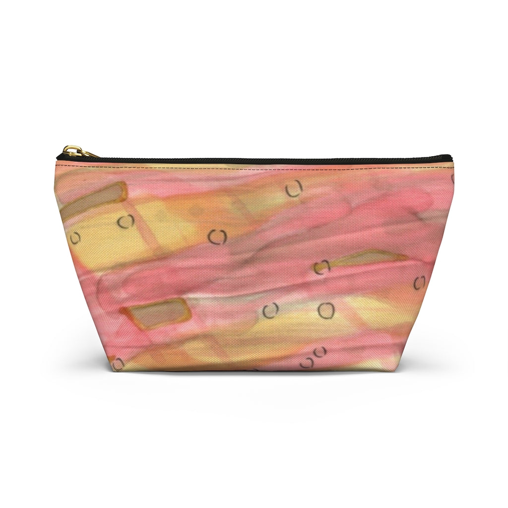 Dreamy Floral Accessory Pouch w T-bottom