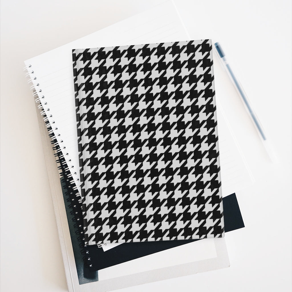 B&W Houndstooth Journal