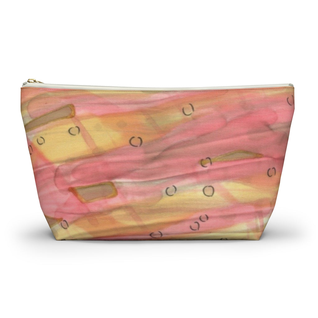 Dreamy Floral Accessory Pouch w T-bottom