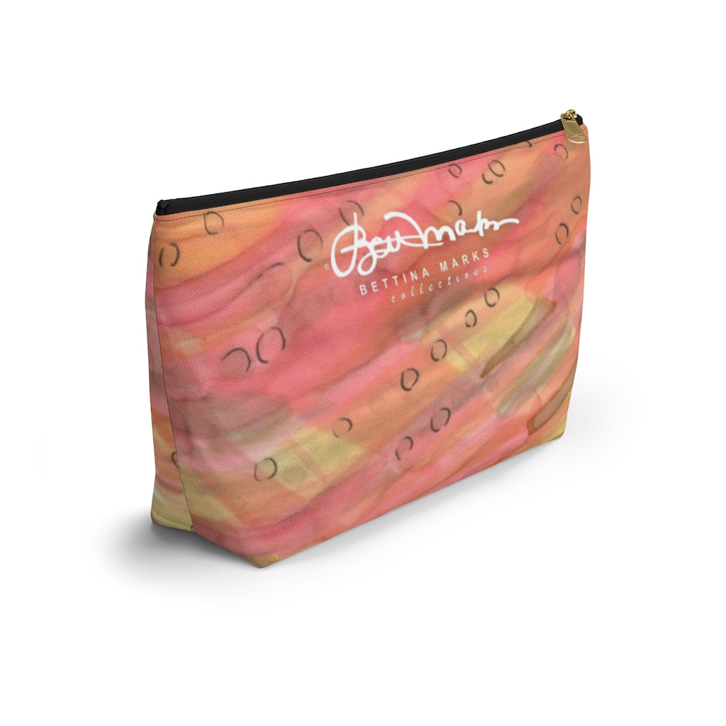 Dreamy Floral Accessory Pouch w T-bottom
