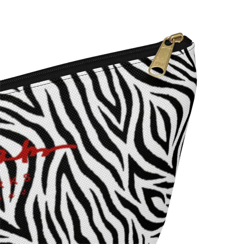 Zebra Accessory Pouch w T-bottom