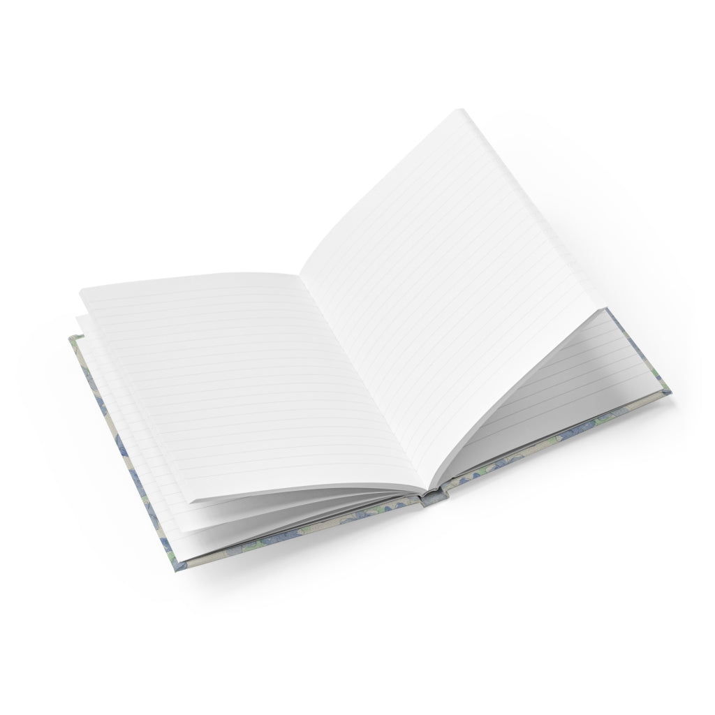Blu&White Watercolor Floral Journal