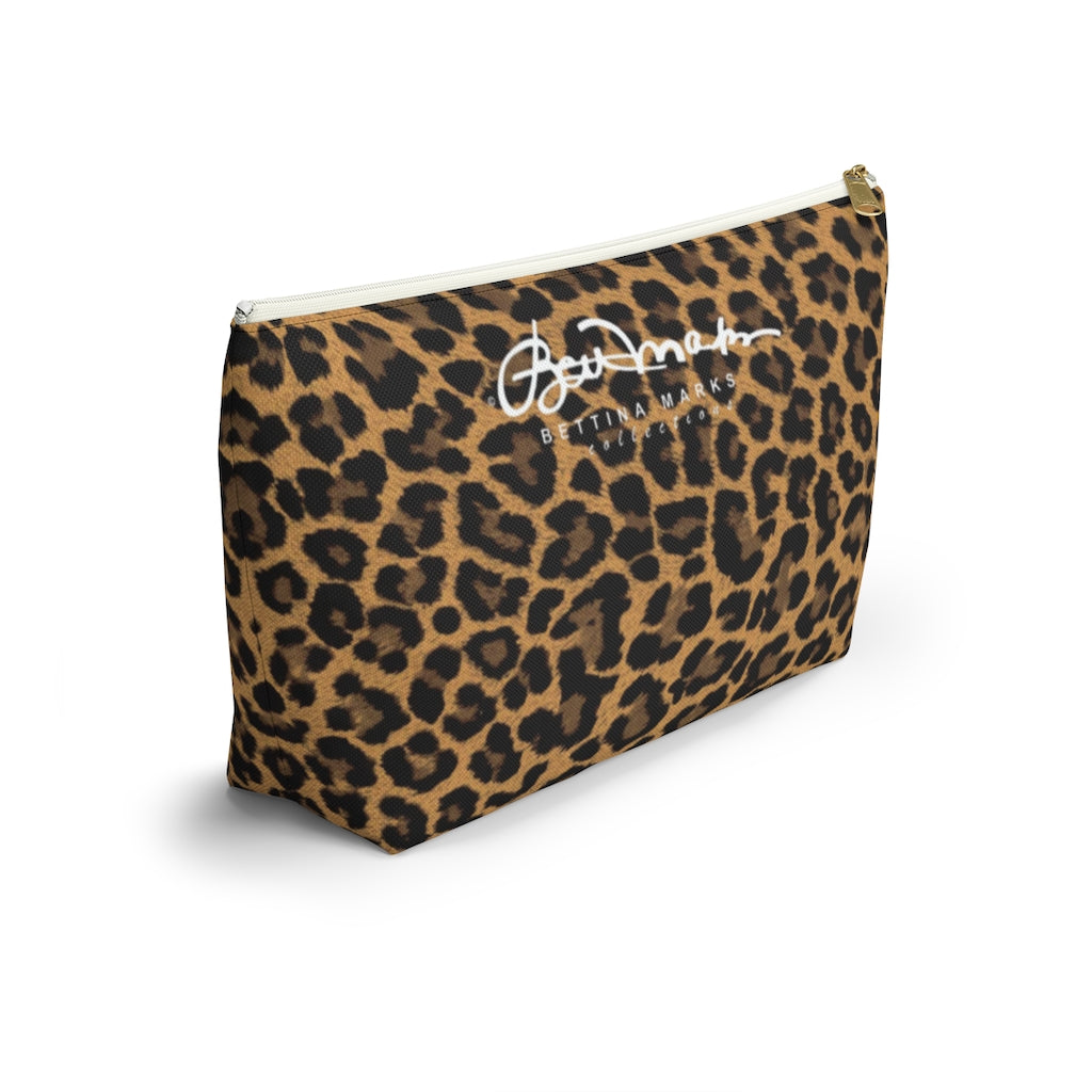 Leopard Accessory Pouch w T-bottom