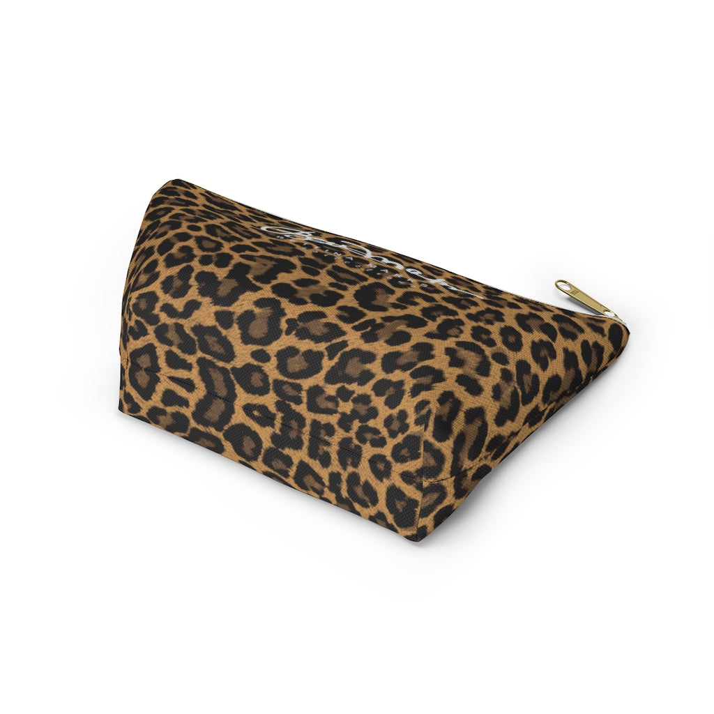 Leopard Accessory Pouch w T-bottom