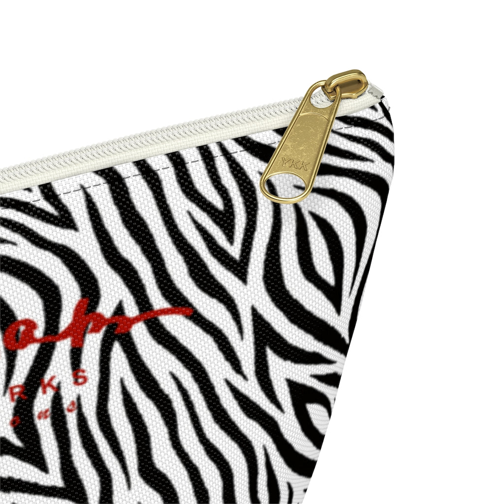 Zebra Accessory Pouch w T-bottom