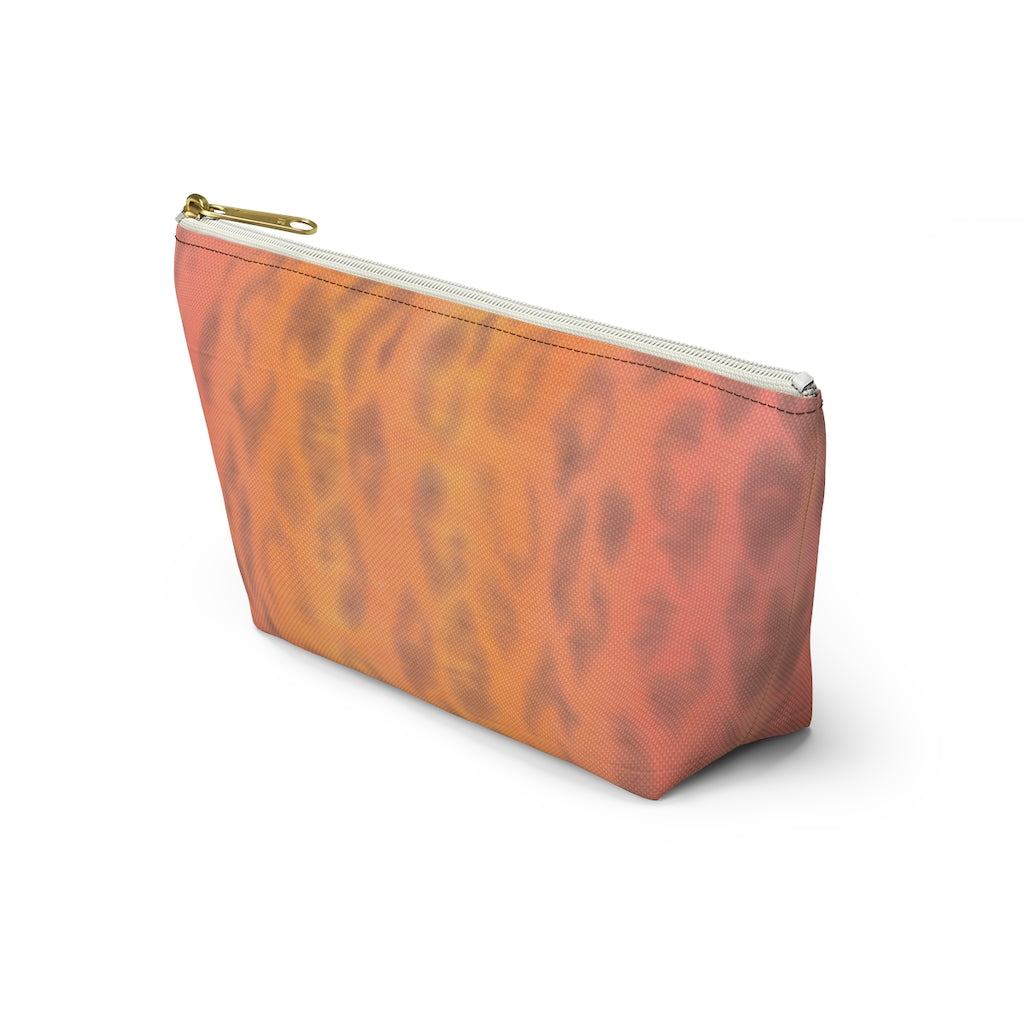 Ombre Leopard Accessory Pouch w T-bottom