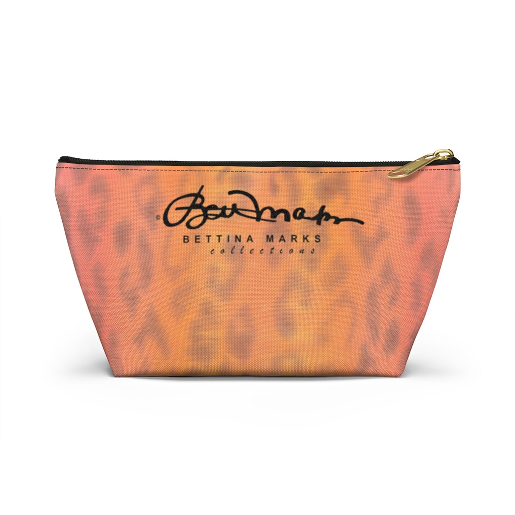 Ombre Leopard Accessory Pouch w T-bottom