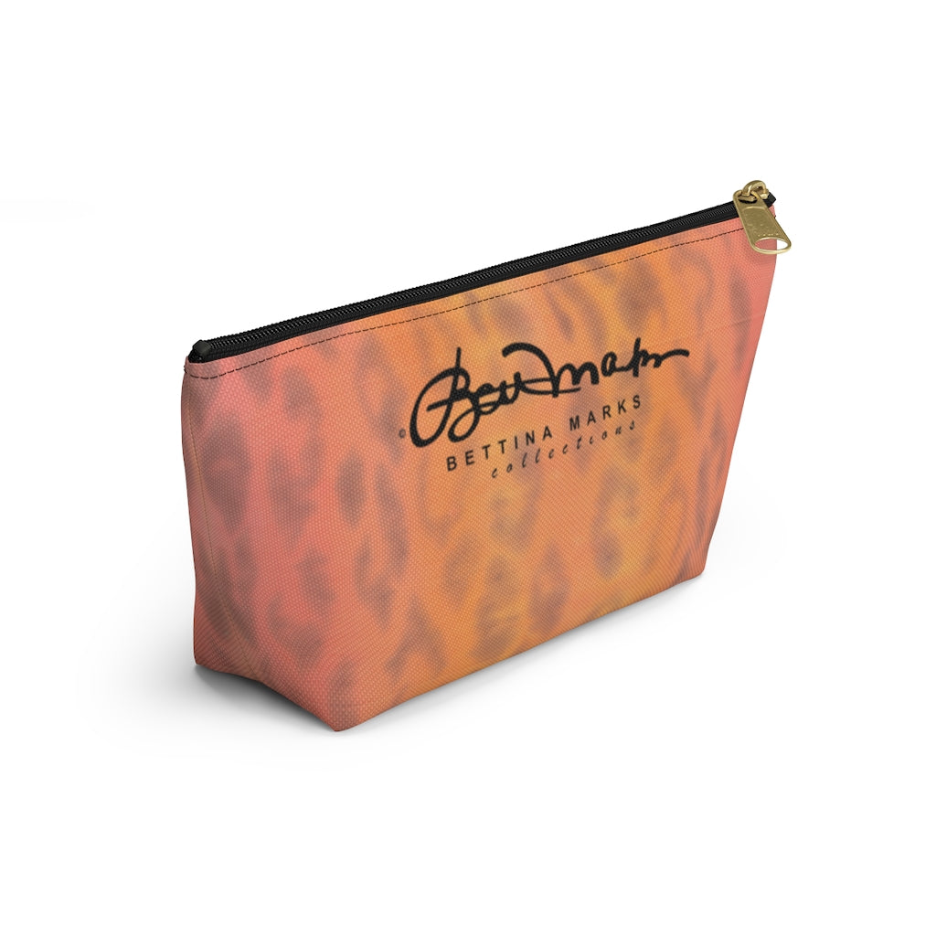 Ombre Leopard Accessory Pouch w T-bottom