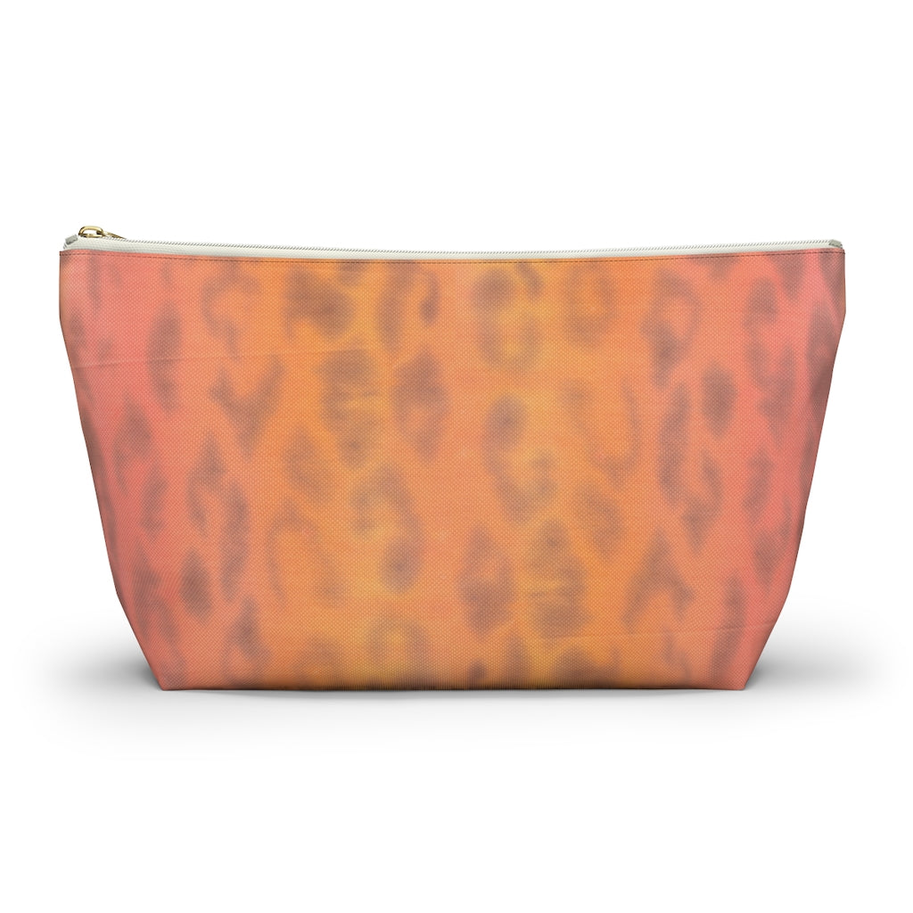 Ombre Leopard Accessory Pouch w T-bottom