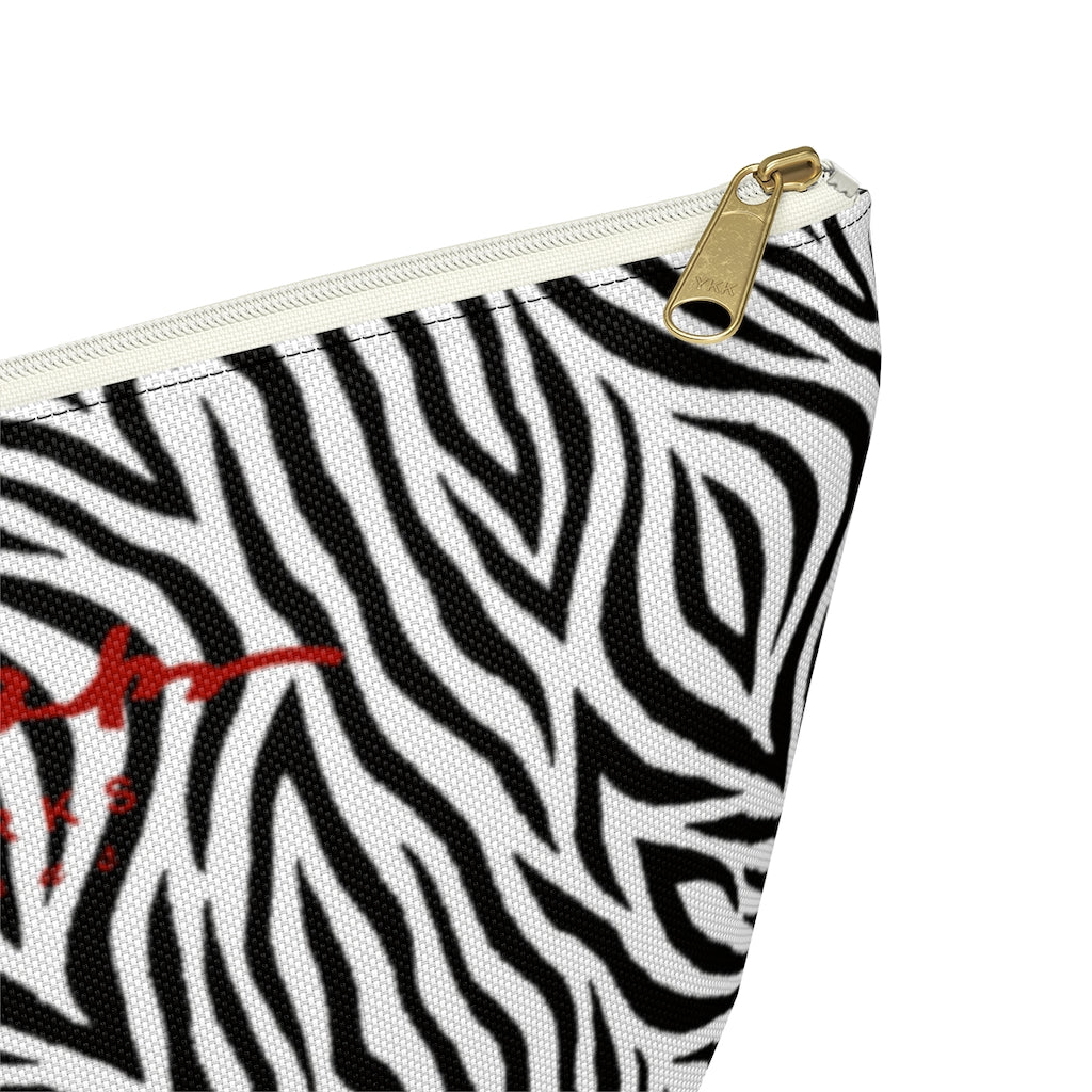Zebra Accessory Pouch w T-bottom