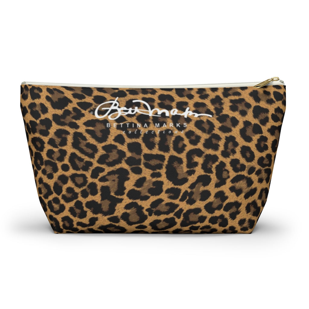 Leopard Accessory Pouch w T-bottom
